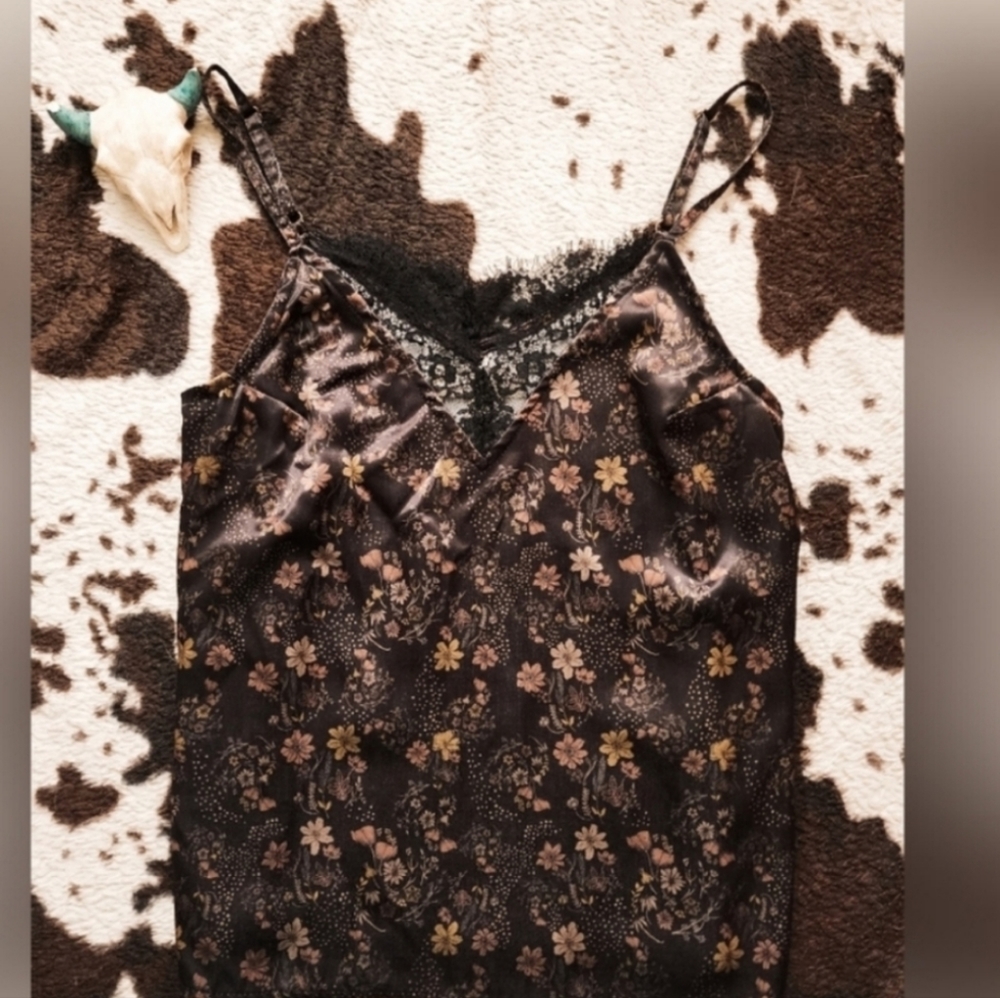 "IDYLLWIND " WOMEN'S LACE CAMI - BLACK MULTI